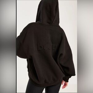 Bootybybrabants black zip up boyfriend hoodie